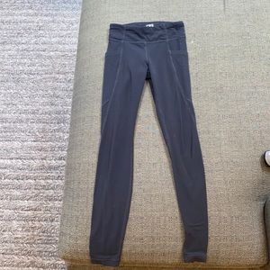 Athleta girl black leggings with pockets